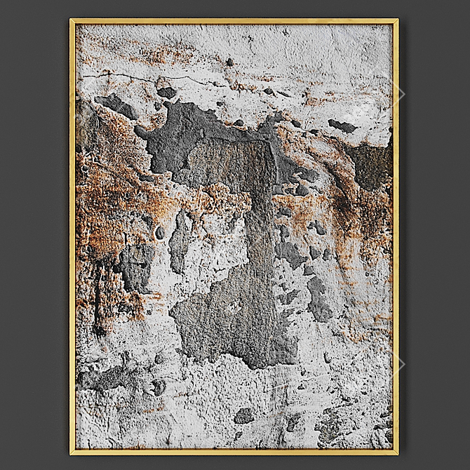 Elegant Wall Art Frame 3D model image 1