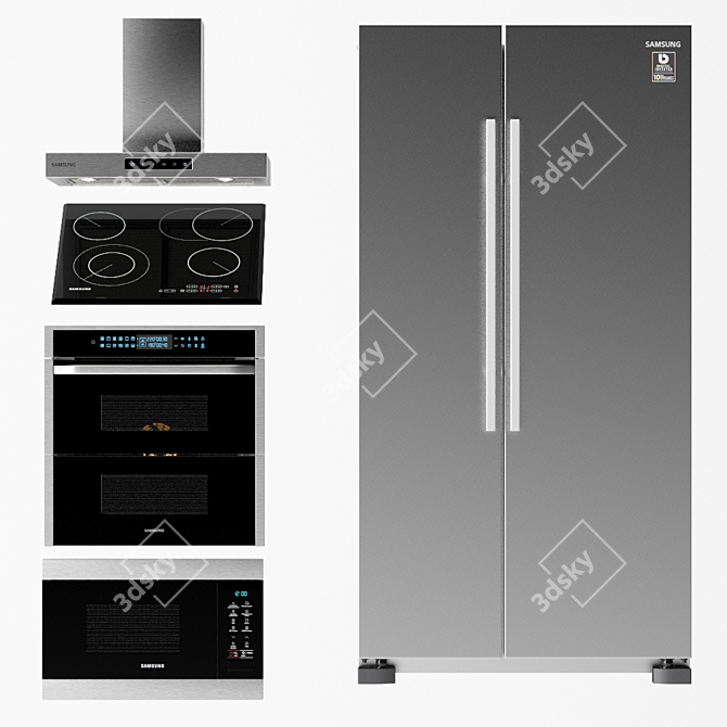 Samsung Kitchen Tech Set 3D model image 1