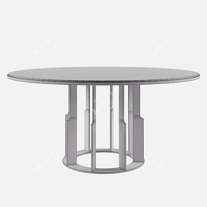 Elegant Aston Daytona Dining Table 3D model image 3