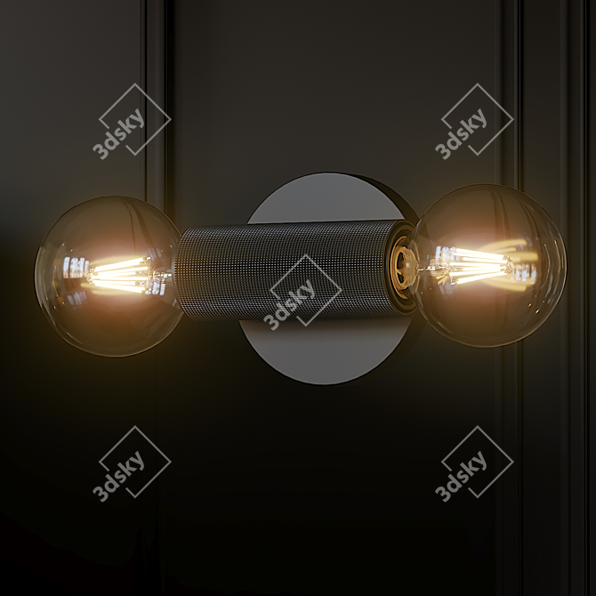 Title: In-Line Wall Sconce: Sleek and Stylish Lighting 3D model image 3