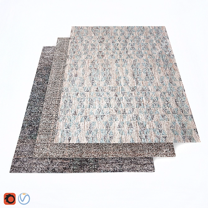 Luxury Himalayan Wool Carpets 3D model image 1