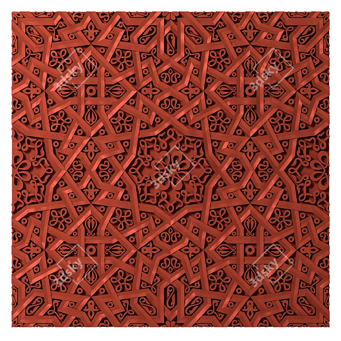 Terracotta Ornament: Panels of the East 3D model image 1