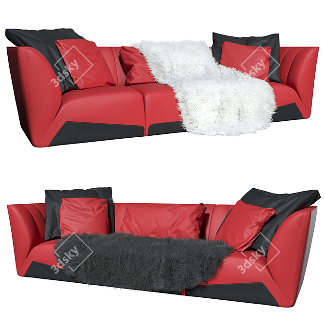 Lamborghini Sepang Leather Sofa 3D model image 2