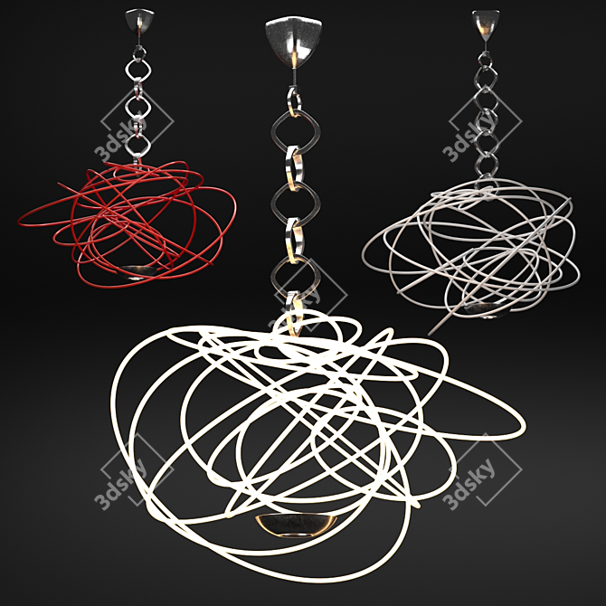 Enigmatic Glow Pendant Light 3D model image 1