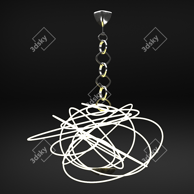 Enigmatic Glow Pendant Light 3D model image 2