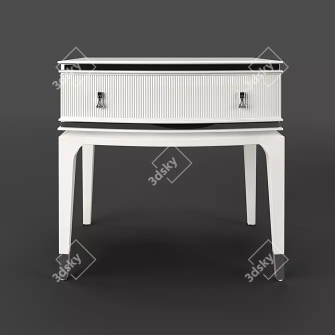 Elegant RIMINI Bedside Table by Fratelli Barri 3D model image 1