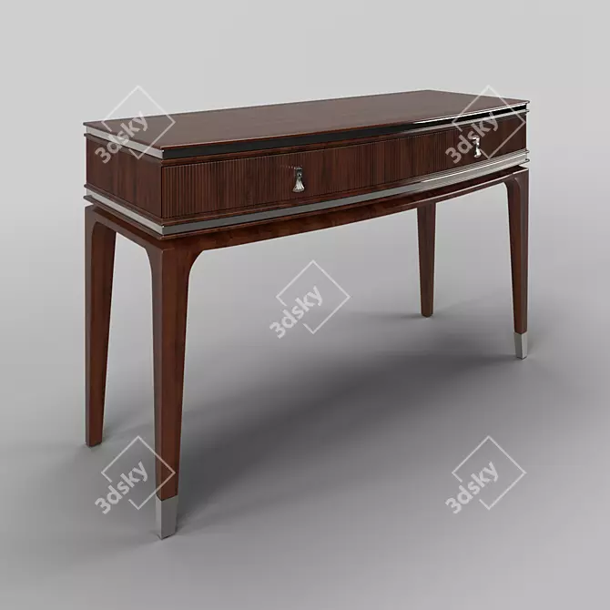 Eleganza Mahogany Dressing Table 3D model image 1