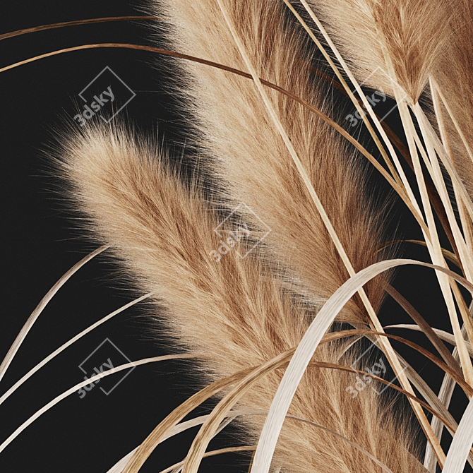 Title: Pampas Bunch: Delicate Home Decor 3D model image 2