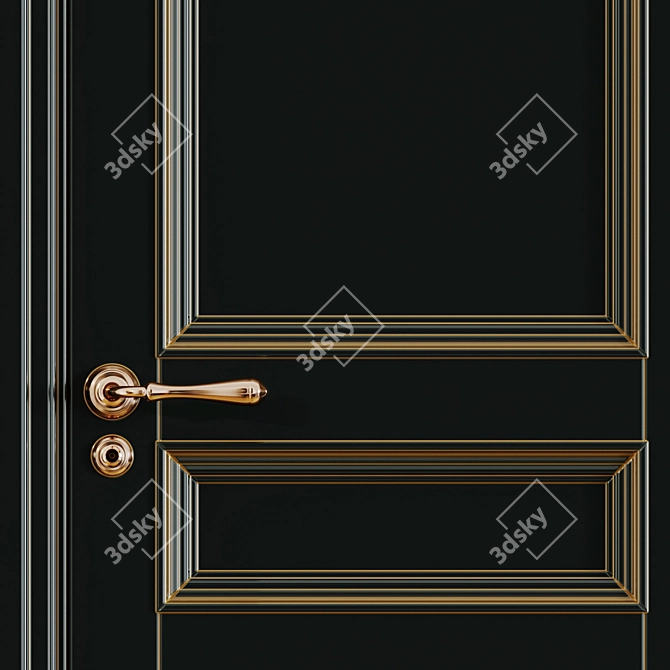 Timeless Elegance: Classic Interior Doors 3D model image 2