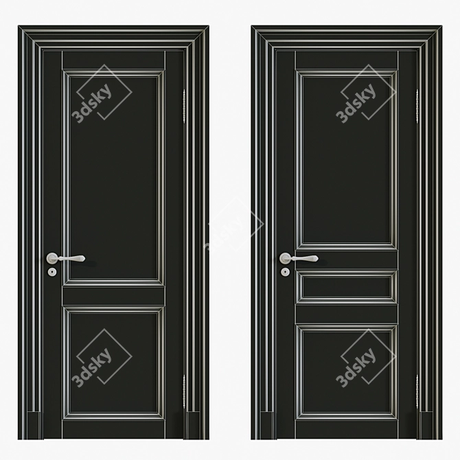 Timeless Elegance: Classic Interior Doors 3D model image 3