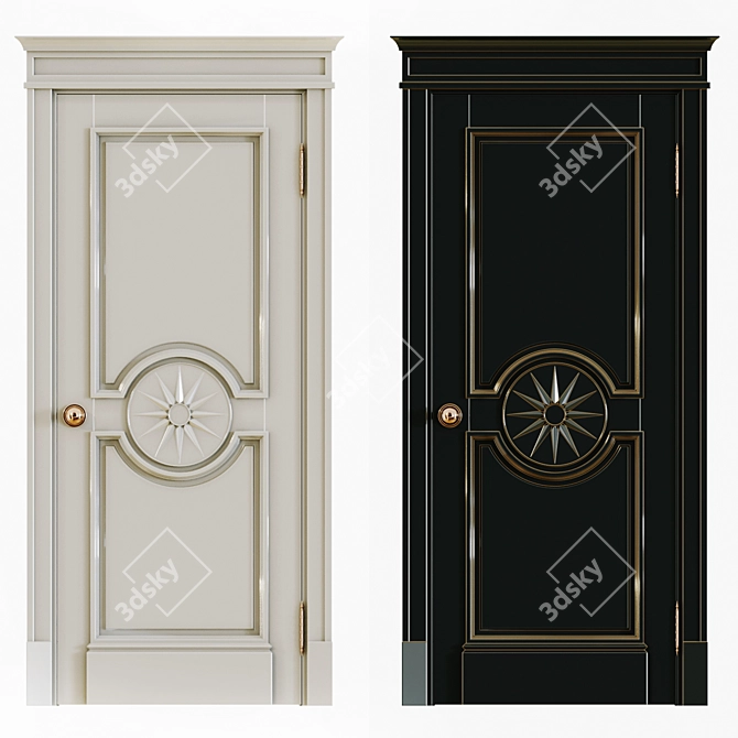Classic Elegance: Interior Doors 3D model image 1