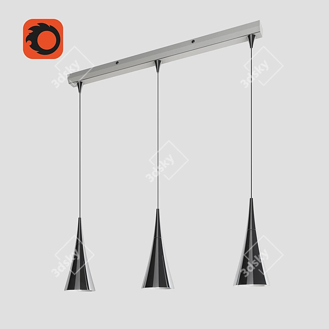 GOCCE Pendant Lamp: Stylish Loft Design 3D model image 1
