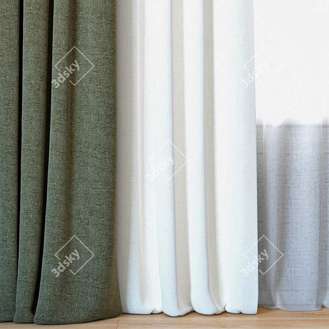 Kravet Smart Basics Curtains Set 3D model image 2