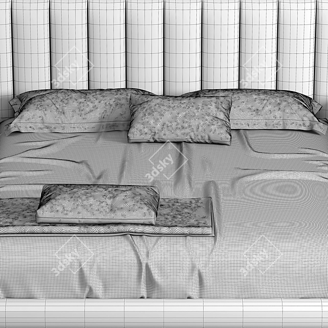 Elegant Cantori Mirage Bed 3D model image 3