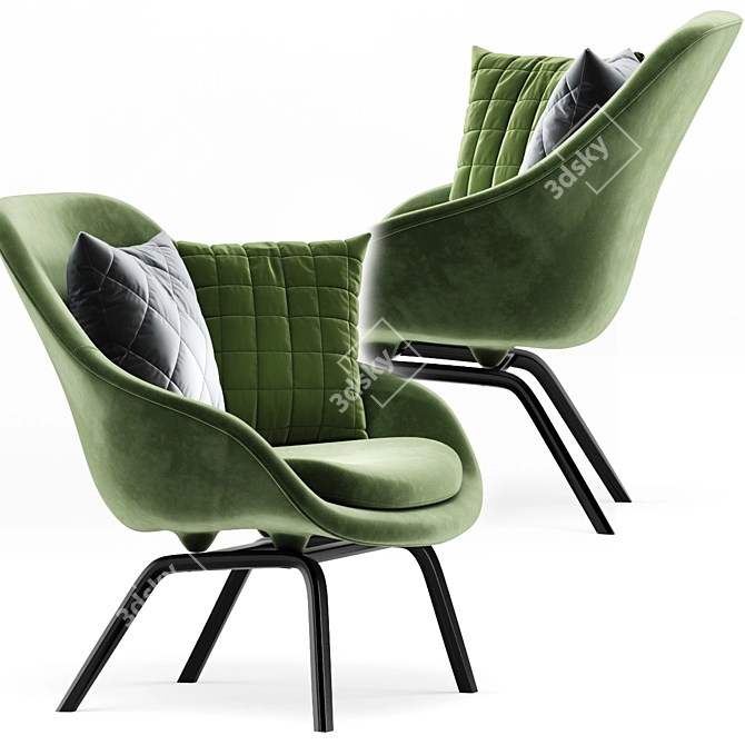 Birato Armchair - Sleek and Stylish 3D model image 2