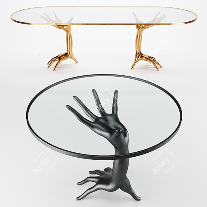 Dual Design: Dichotomy Racetrack Table 3D model image 1