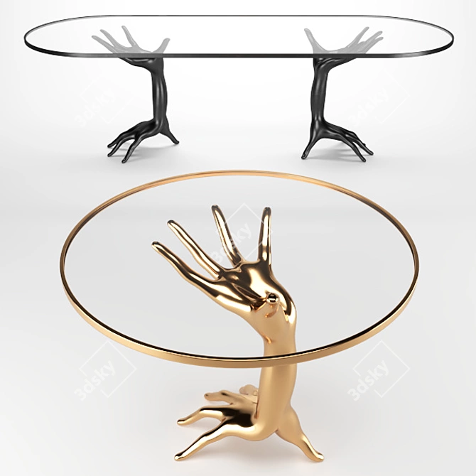 Dual Design: Dichotomy Racetrack Table 3D model image 2