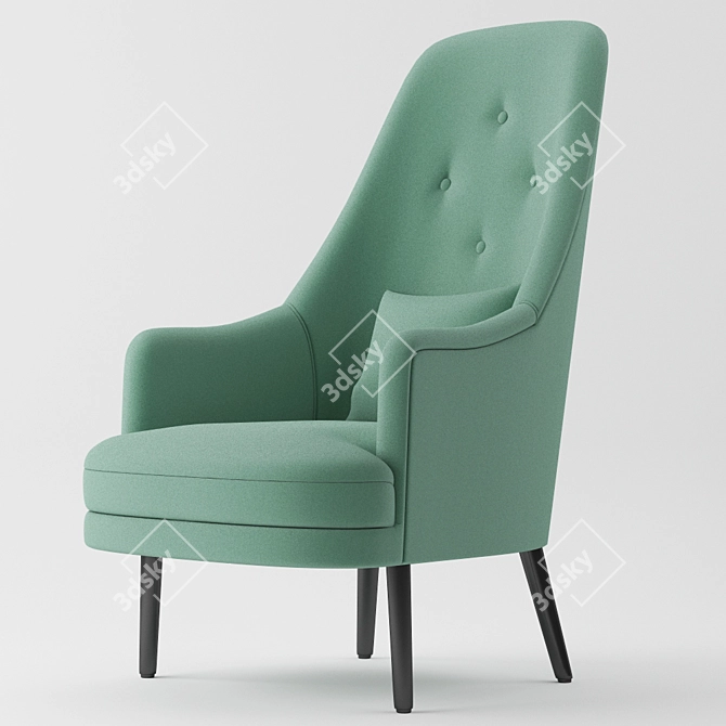 Graceful and Comfortable Isadora Armchair 3D model image 1