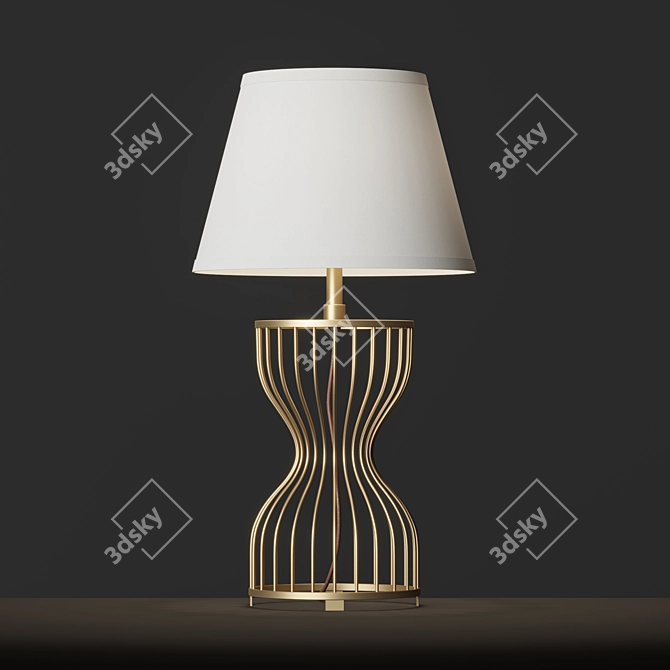 Elegant Lauren Table Lamp 3D model image 1