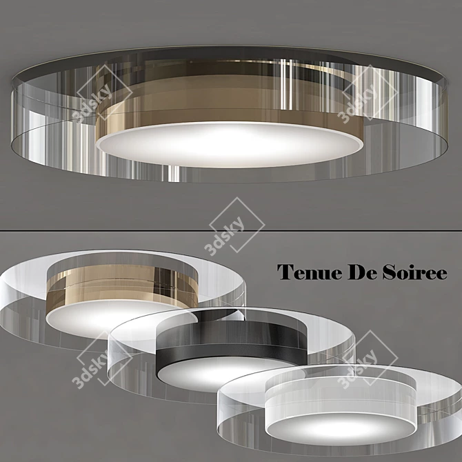 Soirée 3600 Ceiling Light: Elegant Illumination by Hind Rabii 3D model image 1