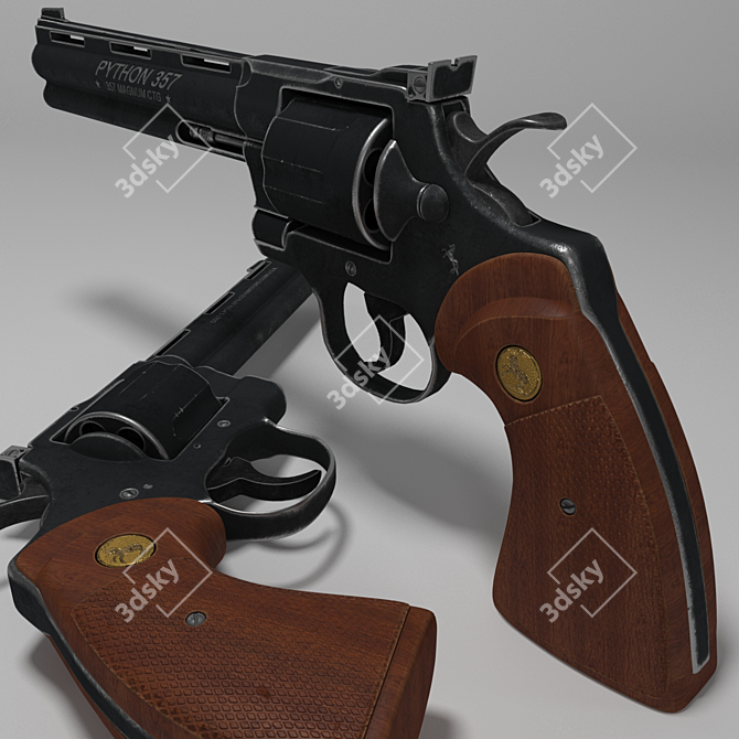 Precision Perfected: Colt Python 357 3D model image 1