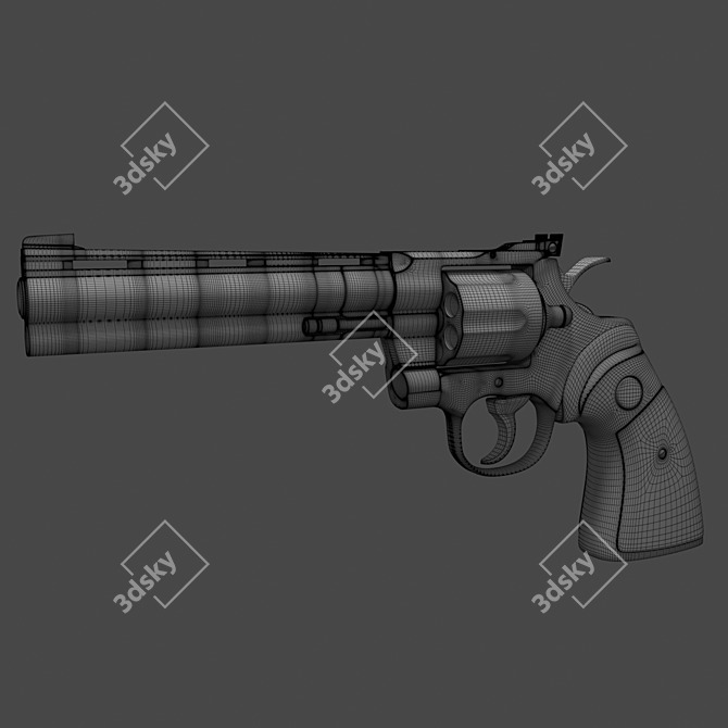 Precision Perfected: Colt Python 357 3D model image 2