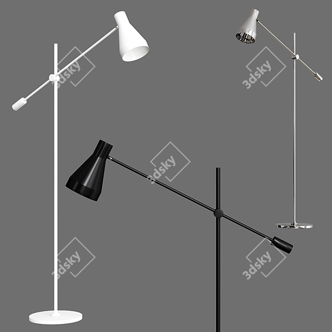 Elegant Sabrina Floor Lamps 3D model image 1