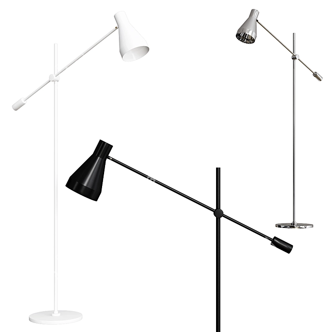 Elegant Sabrina Floor Lamps 3D model image 2