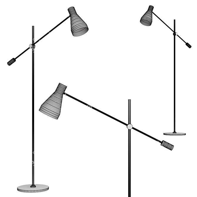 Elegant Sabrina Floor Lamps 3D model image 3