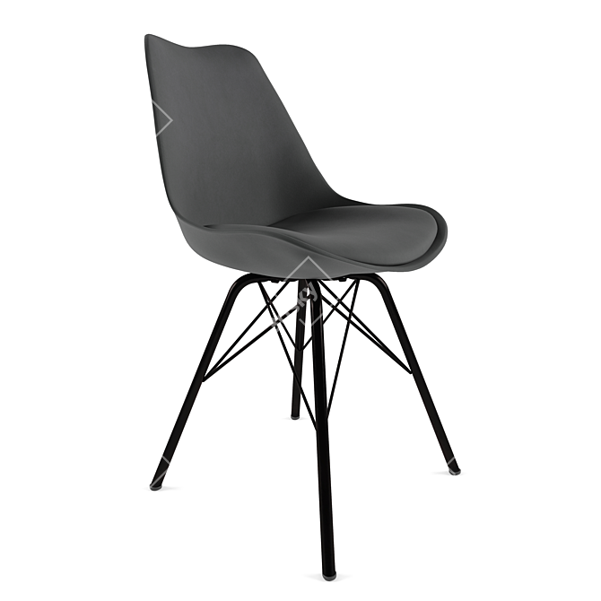 Modern Otto Dining Chair: Stylish, Sturdy, and Versatile 3D model image 1