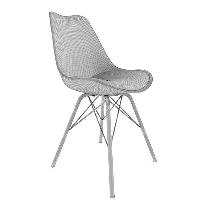 Modern Otto Dining Chair: Stylish, Sturdy, and Versatile 3D model image 3