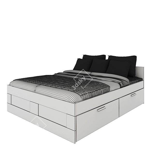 Sleek and Functional Ikea BRIMNES 3D model image 3