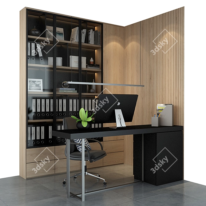 Premium Cabinet Furniture Set 3D model image 1