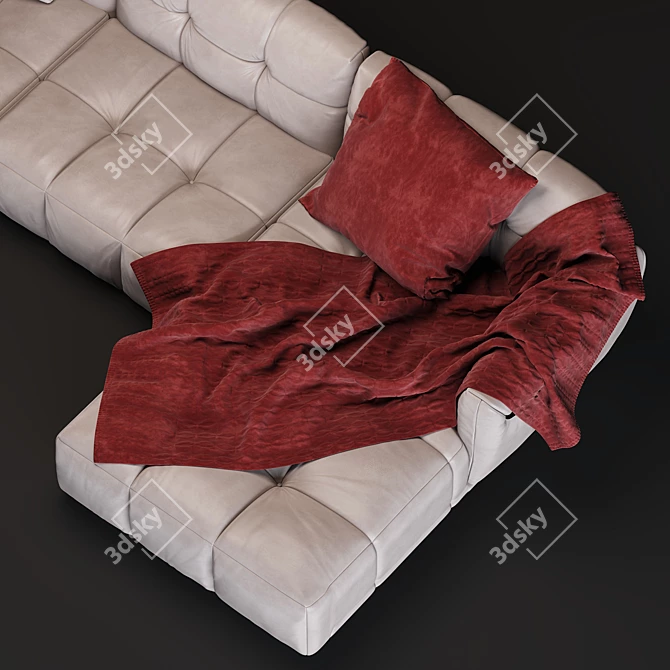 Natuzzi Herman Sofa: Modular & Stylish 3D model image 2