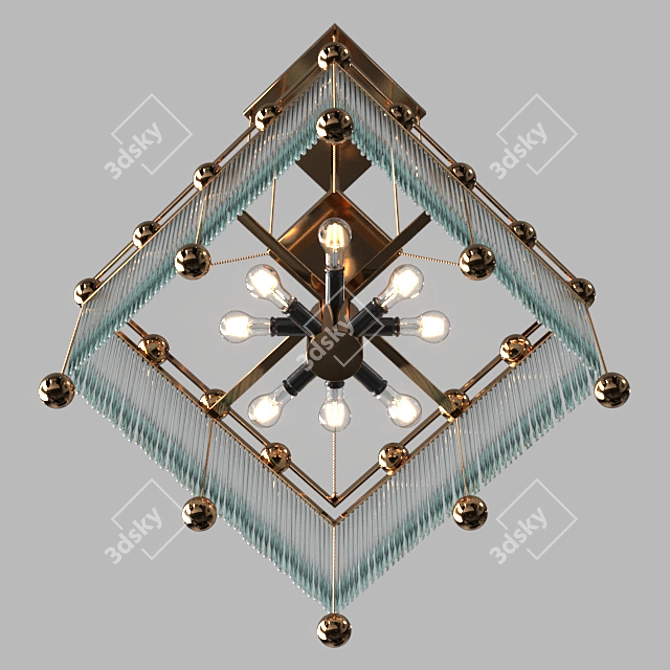 Vintage-inspired Woka Emil Pendant 3D model image 2