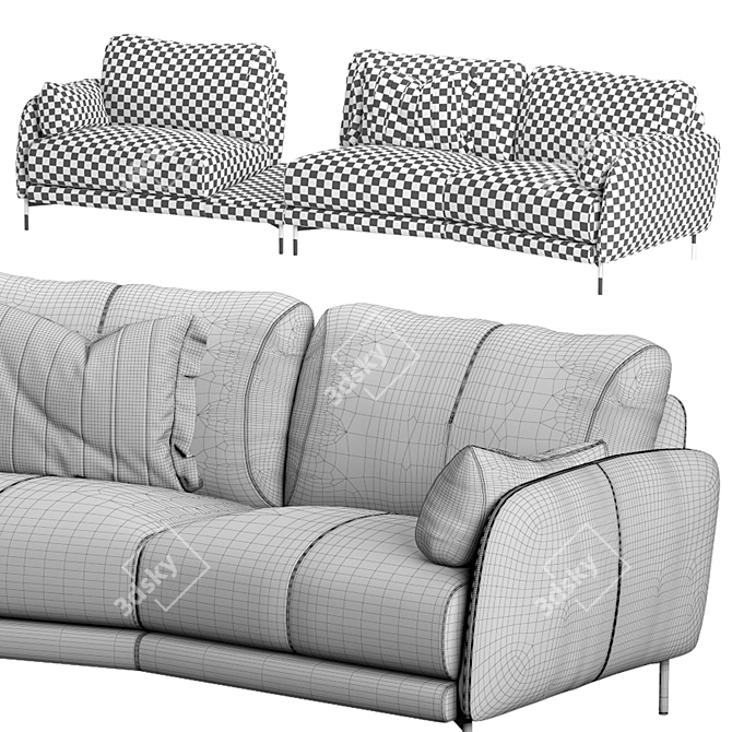 Nicoline Ghisolfa Luxurious Sofa 3D model image 3