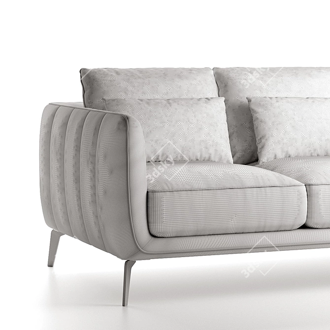 Amsterdam Double Sofa: Stylish And Comfy 3D model image 3