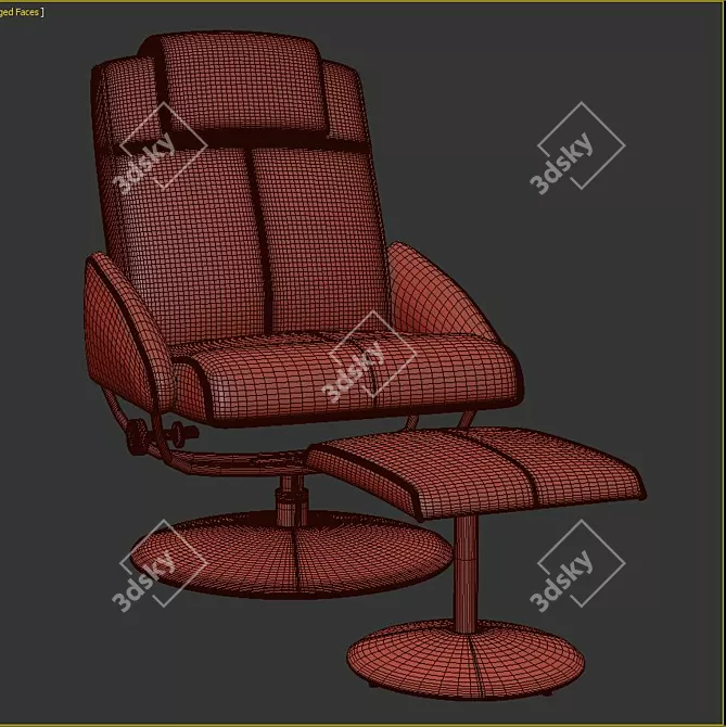 ComfortMax Kansas Recliner: Optimal Relaxation 3D model image 3