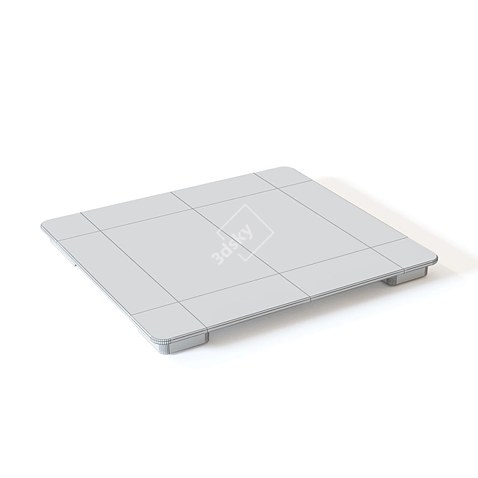 Compact Gason Floor Scales 3D model image 4