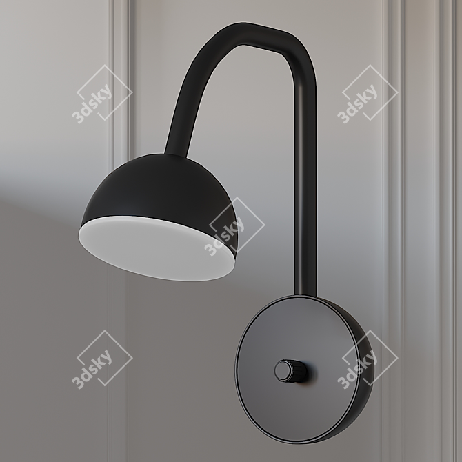 Blush Wall Sconce: A Touch of Elegance 3D model image 2