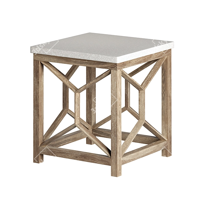 Sleek Catali End Table 3D model image 1