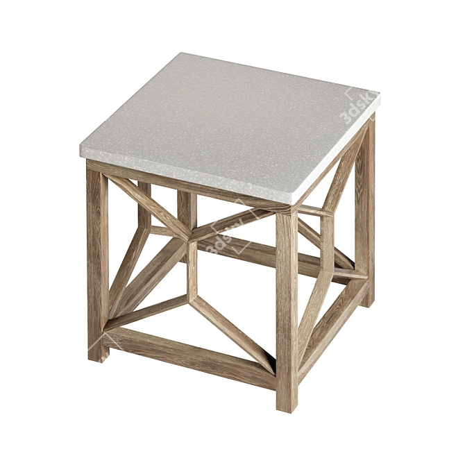 Sleek Catali End Table 3D model image 2