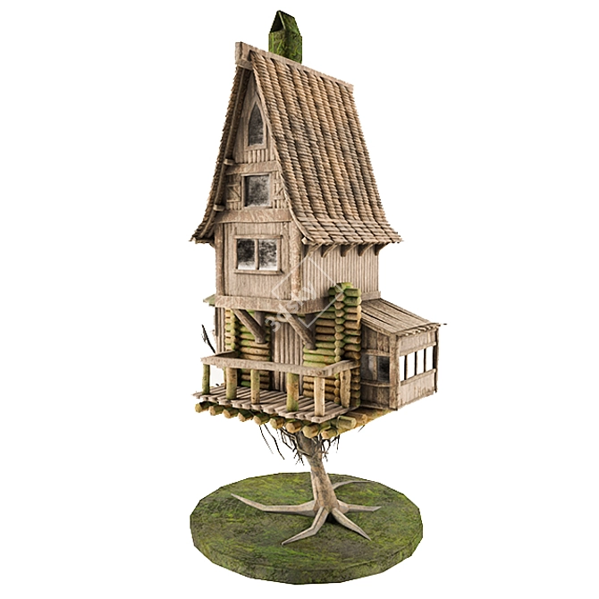 Medieval Fantasy House 3D Model 3D model image 1