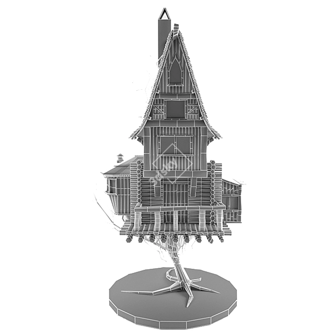 Medieval Fantasy House 3D Model 3D model image 3