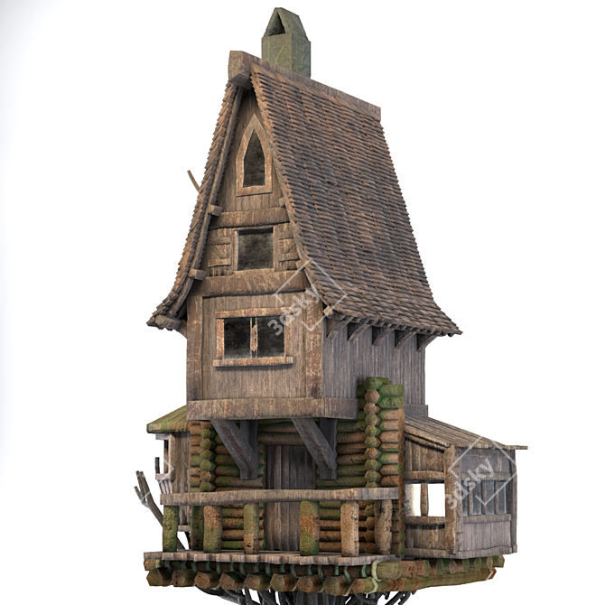 Medieval Fantasy House 3D Model 3D model image 5