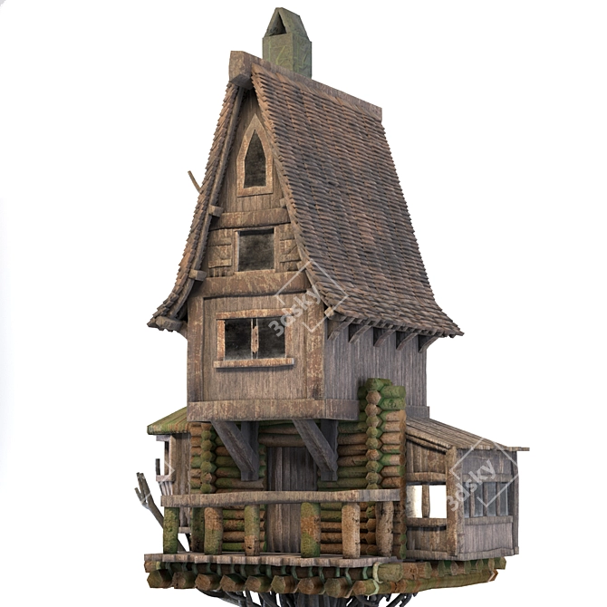 Medieval Fantasy House 3D Model 3D model image 6