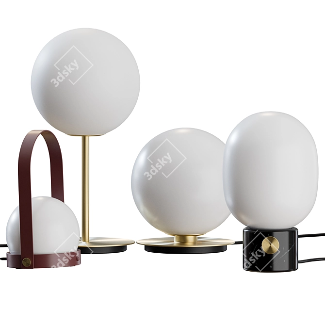 Modern Table Lamps: TR Bulb, Carrie, JWDA 3D model image 2