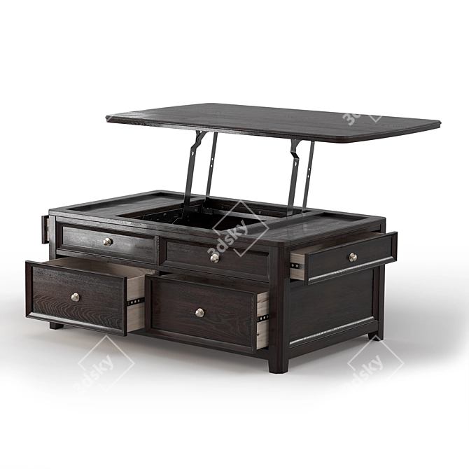 Carlyle Lift-Top Cocktail Table 3D model image 1