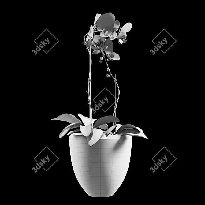 Elegant Flower Bouquet 3D model image 7