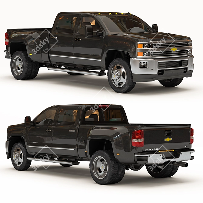 Rugged Chevy Silverado Pickup 3D model image 1